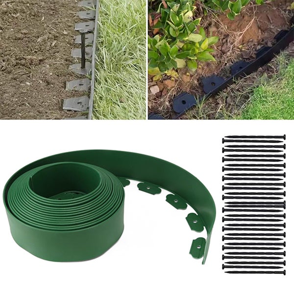 Kit De Bordures De Jardin En Métal Flexible Jonctions