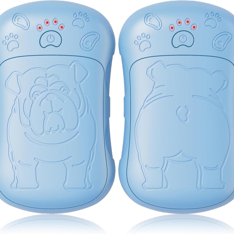 Ogrzewacze do rąk ładowalne, zestaw 2 sztuk, silne pole magnetyczne, port USB, idealne na kemping, do gry w golfa, na polowanie i w podróż, kolor nie