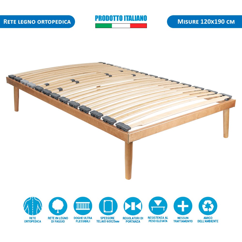 Amazon Letto Singolo Betulla Rete Singola Doghe 80x190 Rete