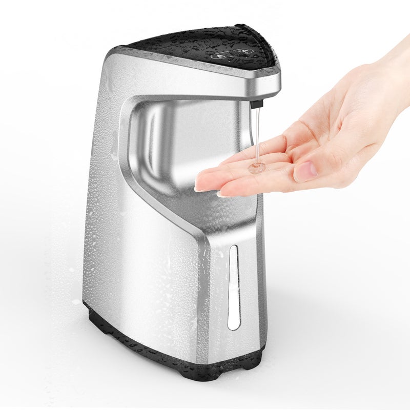 Automatyczny, bezdotykowy dozownik mydła o pojemności 450 ml, z czujnikiem podczerwieni i 4 poziomami dozowania. Nadaje się do użytku domowego i kuch