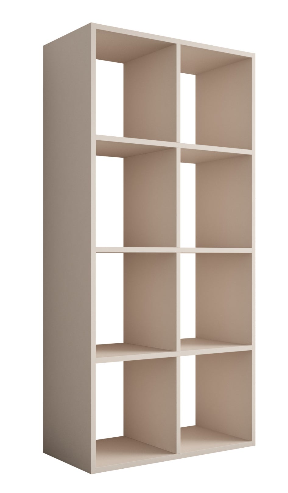 Regał - 8 Przegródek, Kolor: Kaszmir – 147 × 74 × 30 cm, poziomy lub pionowy