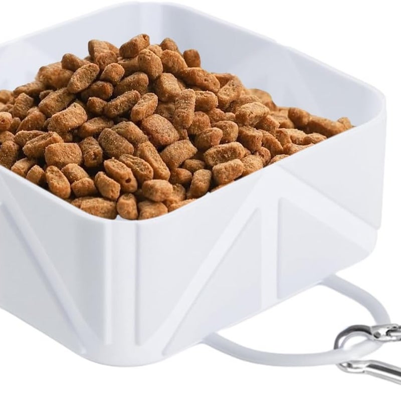 Miska dla psa – 500 ml – szara – pojemnik na karmę dla zwierząt – wielofunkcyjny dozownik wody dla szczeniaka