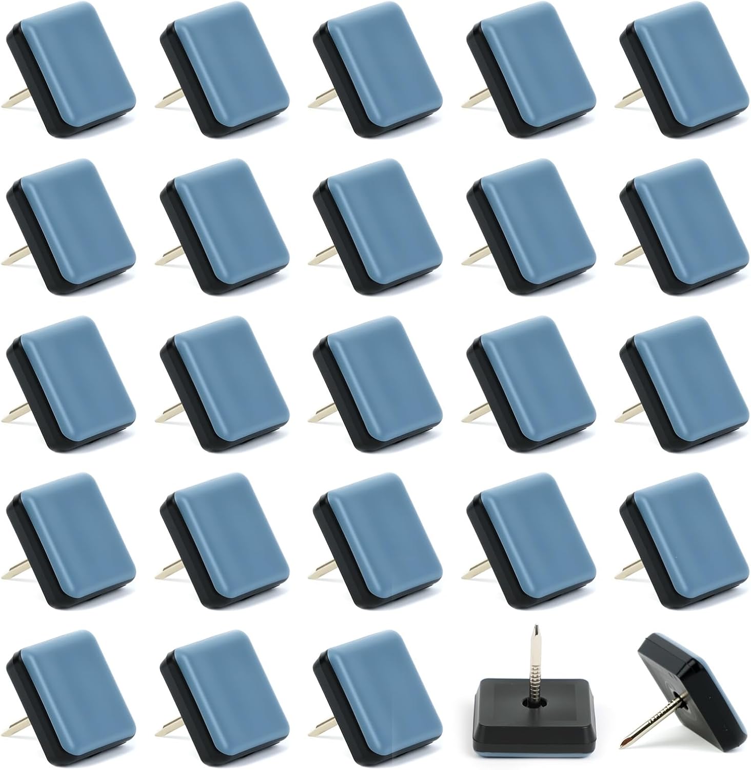 Patins De Meubles,24 Pièces Carré Patins Autocollants En Téflon Pour Patins De Meubles En Téflon,Compatibles Avec Thermomix TM5, TM6,Meubles Adaptés Aux Sols Et Tapis Lisses (22 X 22 Mm