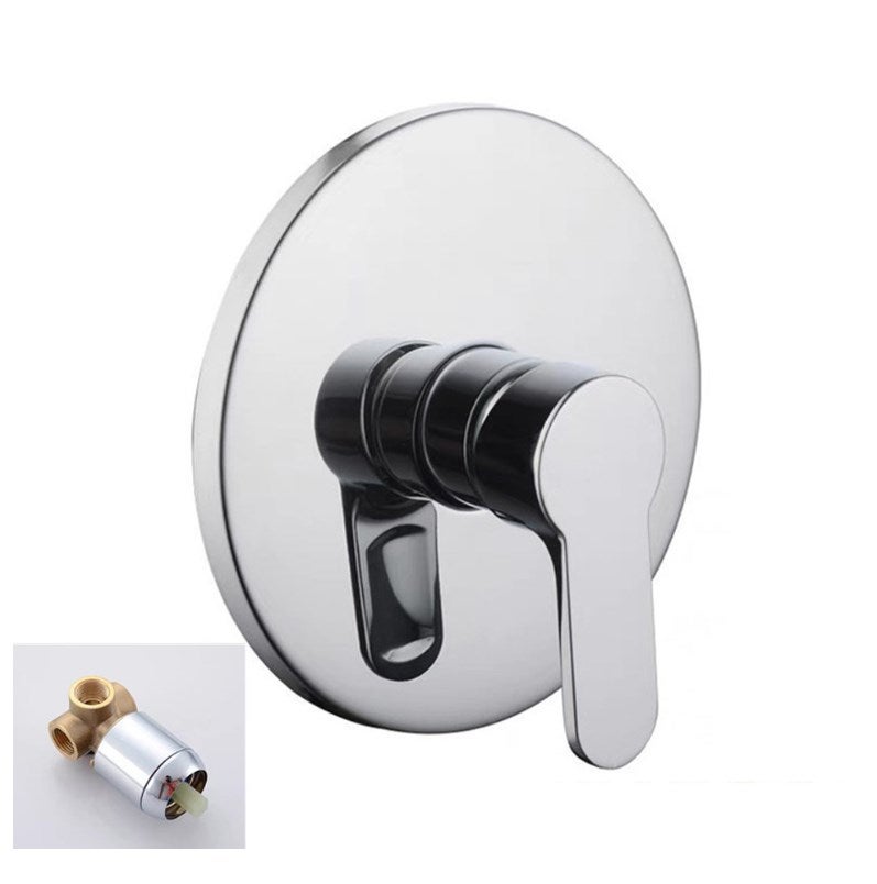 (29,5 cm x 19 cm x 7 cm) Wbudowana bateria prysznicowa z 1 wyjściem, chrom, srebrny