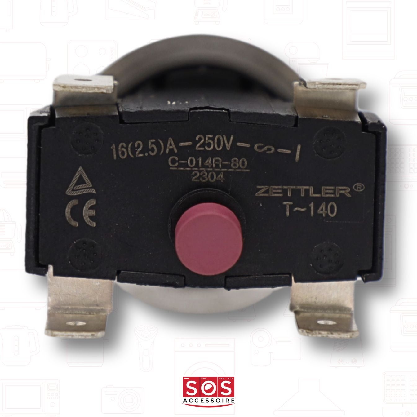 Thermostat de sécurité 80°C 283311AAC 95X0080, 283311AAC Chauffe-eau FAGOR, BRANDT, ADESIO - 4