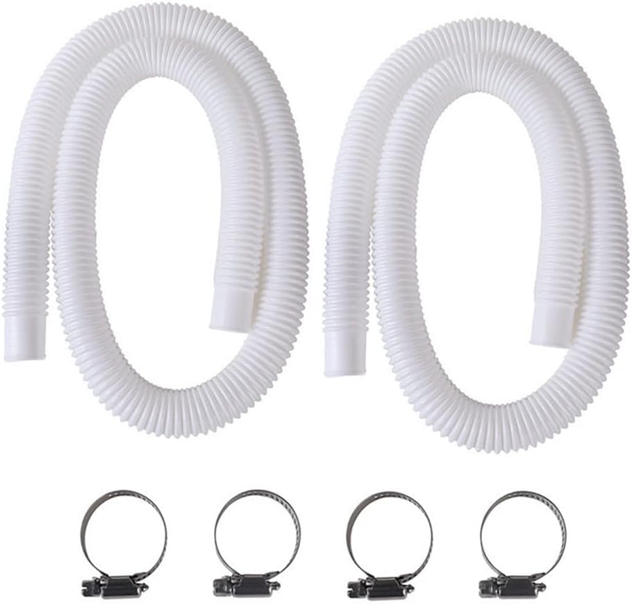 Wąż do basenu 32 mm, 2 szt. Wąż do basenu naziemnego, 150 cm do basenu, wąż do pompy basenowej do Intex 330 GPH, 530 GPH i 1000 GPH