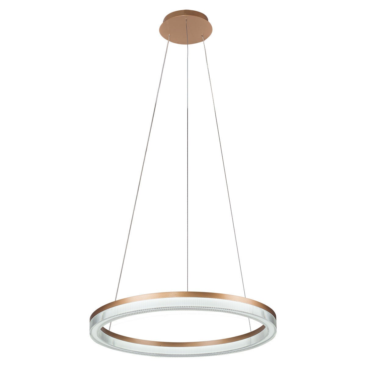 Lampa wisząca MIDWAY LED 50W Odcienie bieli 6380lm złota wym: 120 x 80 x 80 cm Light Prestige