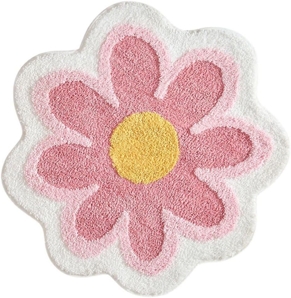 Mata łazienkowa w kształcie kwiatu 60 x 60 cm Mata w kształcie kwiatu antypoślizgowa do łazienki, sypialni, salonu