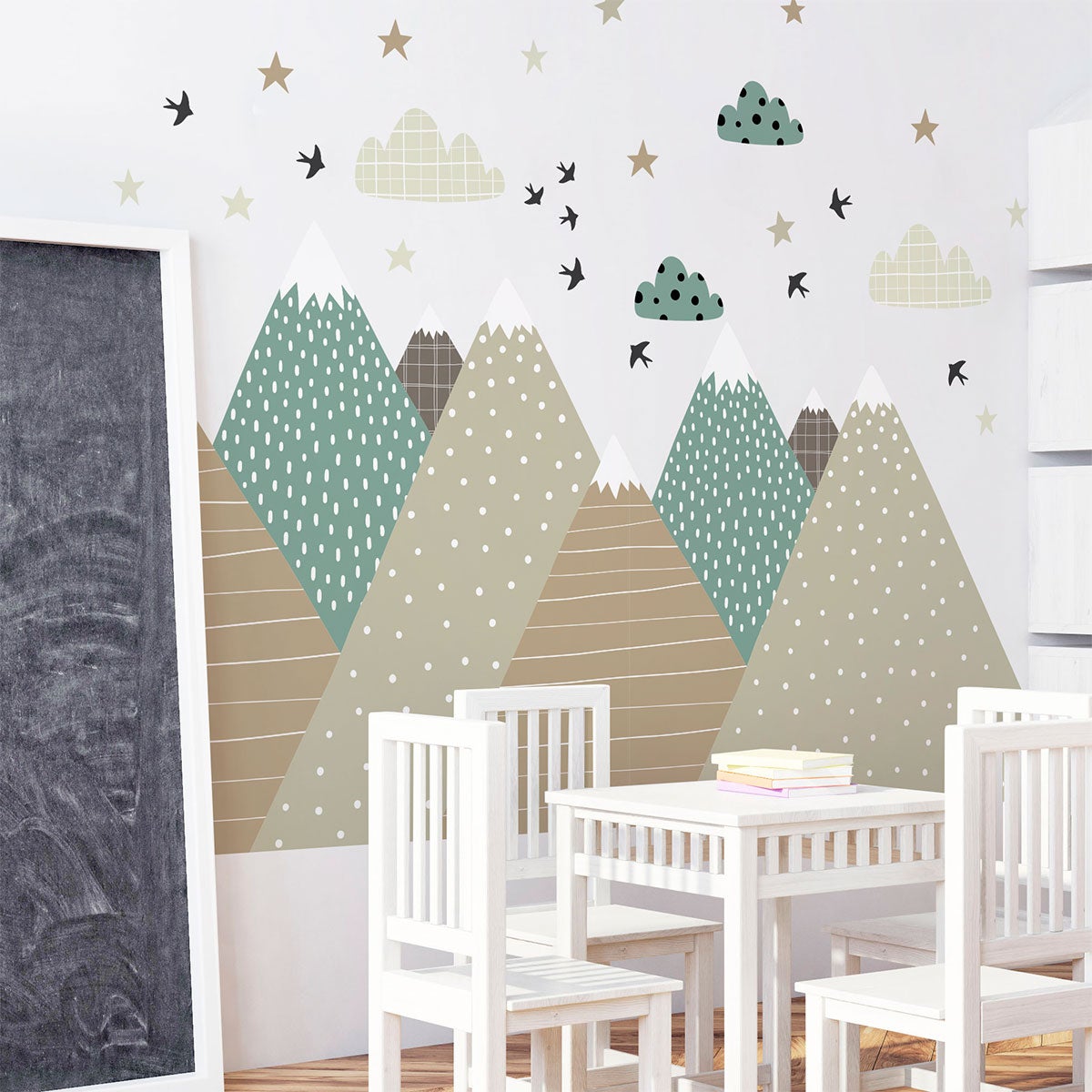 Adesivo bambino di montagna scandinavo giska - Sticker adesivo - adesivi murali - 110x165cm - 6