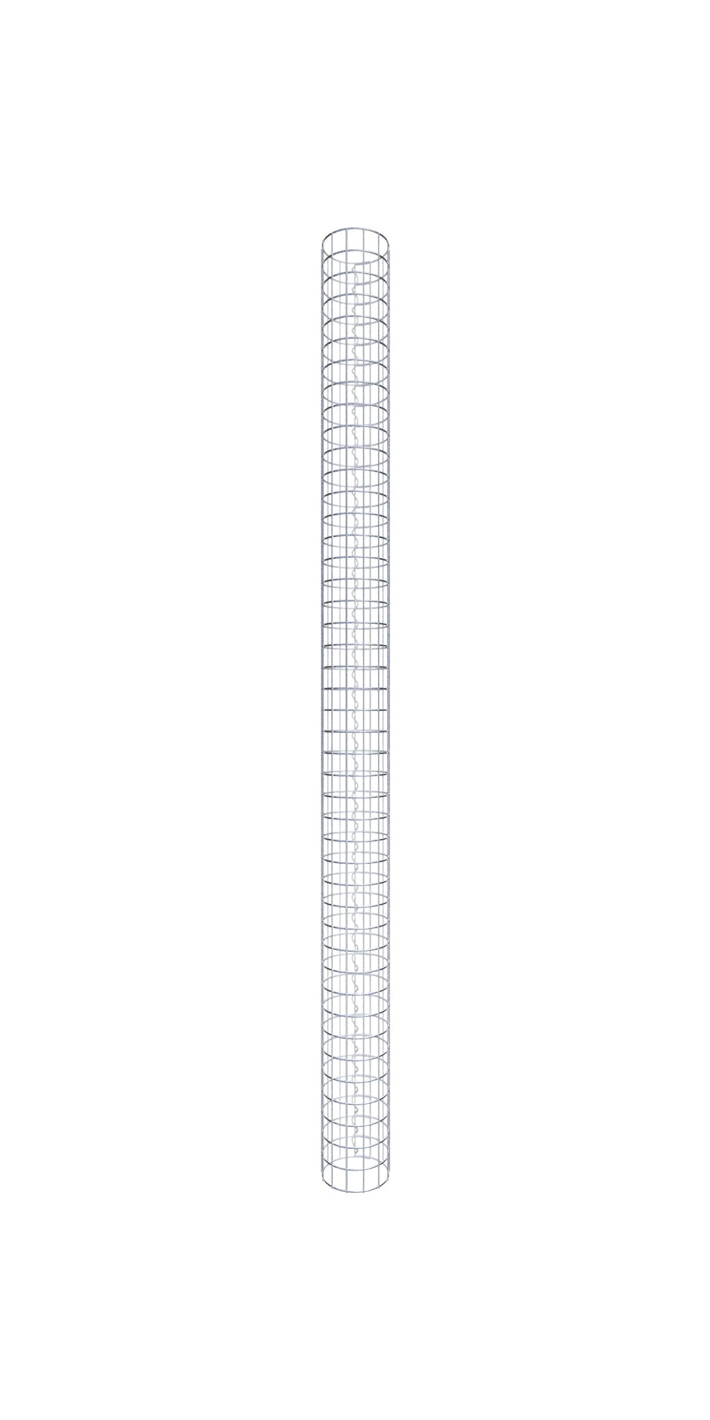 Kolumna gabionowa średnica 22 cm MW 5 x 5 cm okrągła - wysokość: 220 cm