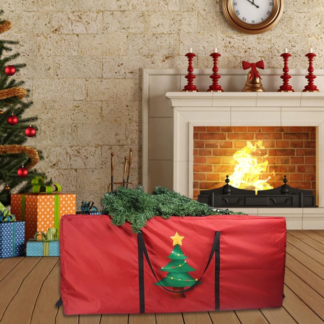 Modo Borsa Portaoggetti Per Albero Di Natale E Decorazioni (borsa Rossa Extra Large Per Albero Di Natale - Foto 2