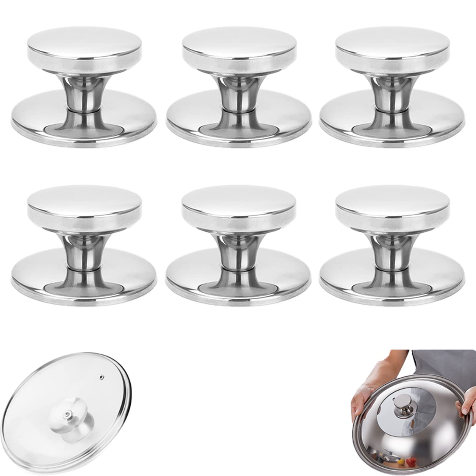 Batteria di pentole in Acciaio 10 PZ con coperchio in vetro temperato con sfiato Batteria di pentole in Acciaio 10 PZ con coperchio in vetro temperato con sfiato