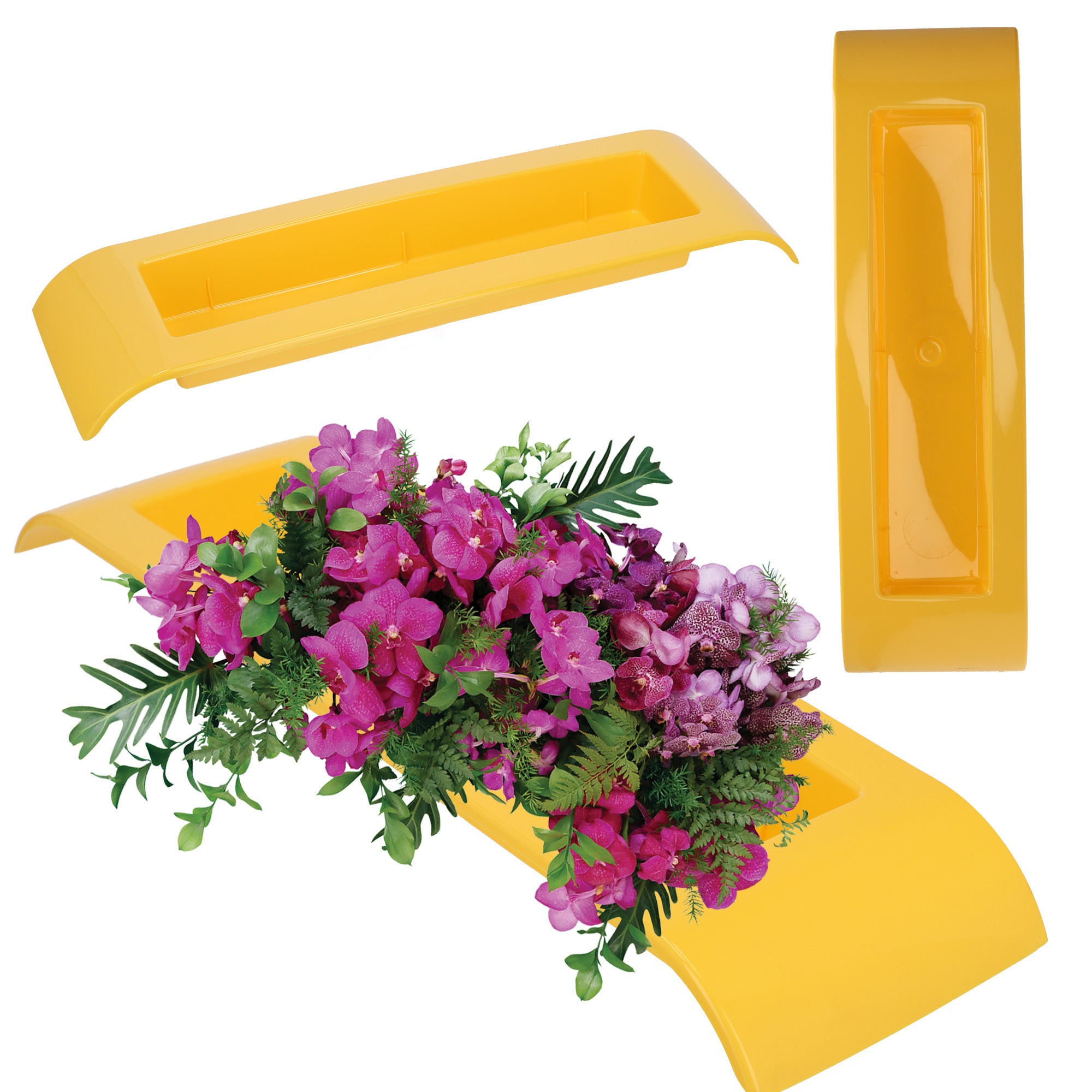 DONICZKA OSŁONKA DO KOMPOZYCJI NA KOMPOZYCJE STROIK BAZA IKEBANA ŻÓŁTA