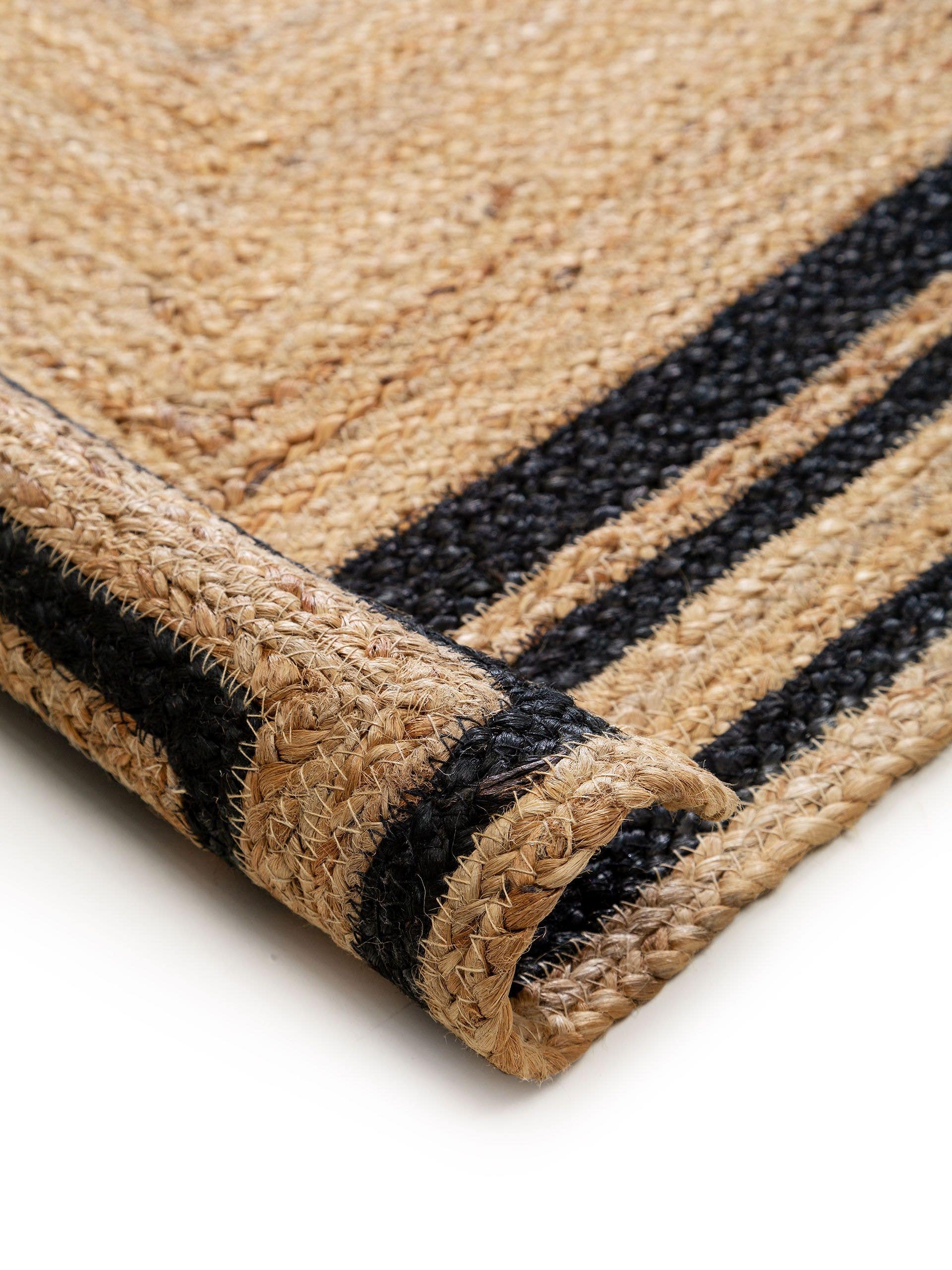 BENUTA - Tapis de jute Jutta noir 60x100 cm - 5