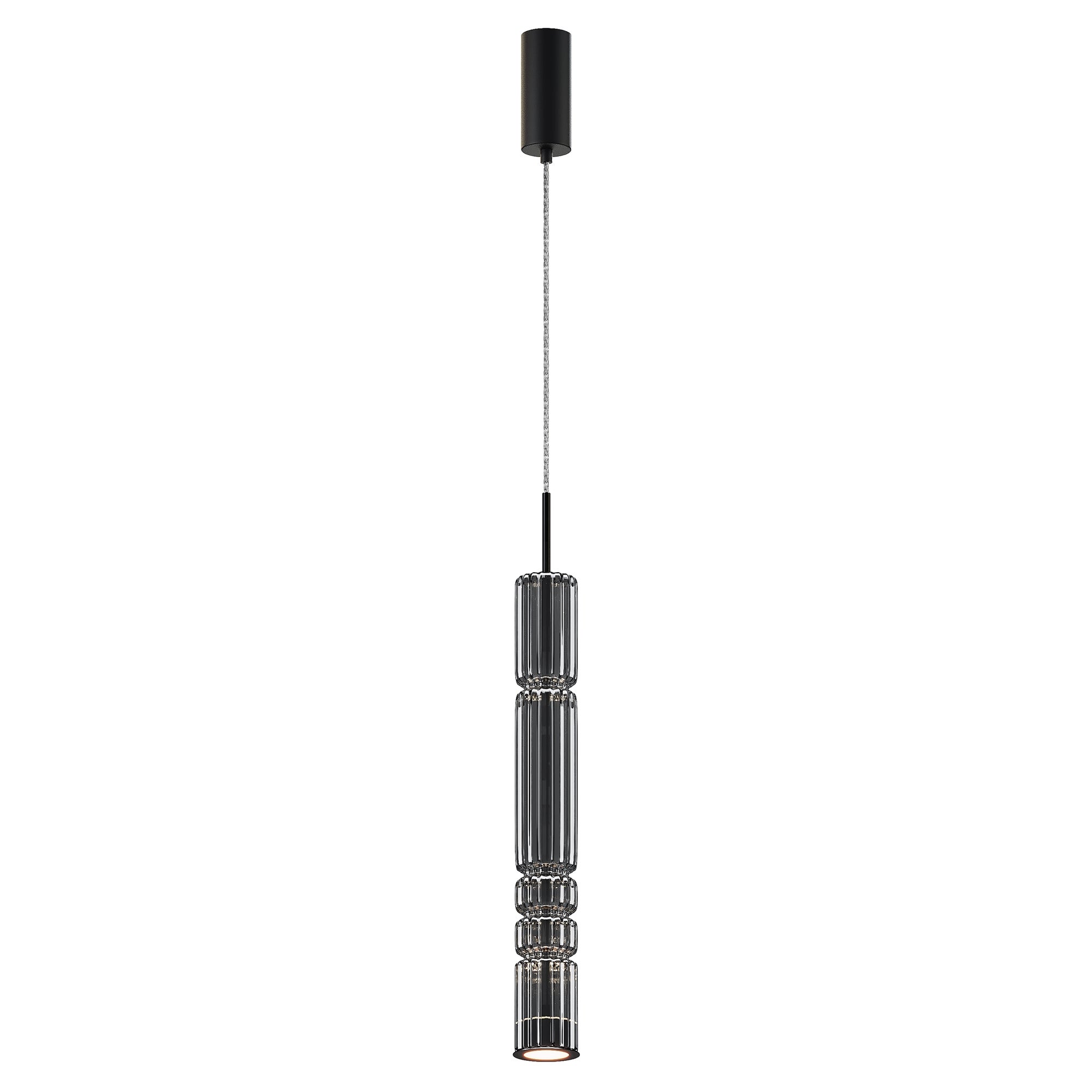 Lampa wisząca Ordo czarna LED 12W 3000K 1600lm tuba wym: 384 x 8 x 8 cm metal Maytoni