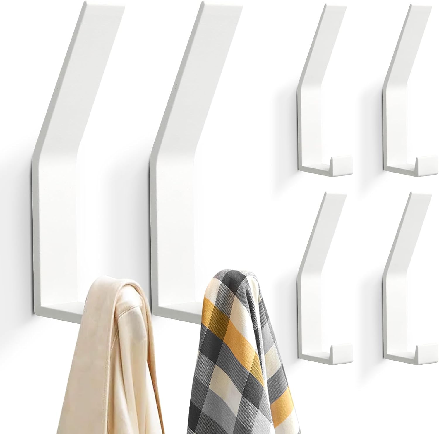 Ganci Da Parete In Bambù – 5 Pezzi Minimalisti Ecologici Per Cappotti, Borse, Sciarpe, Asciugamani