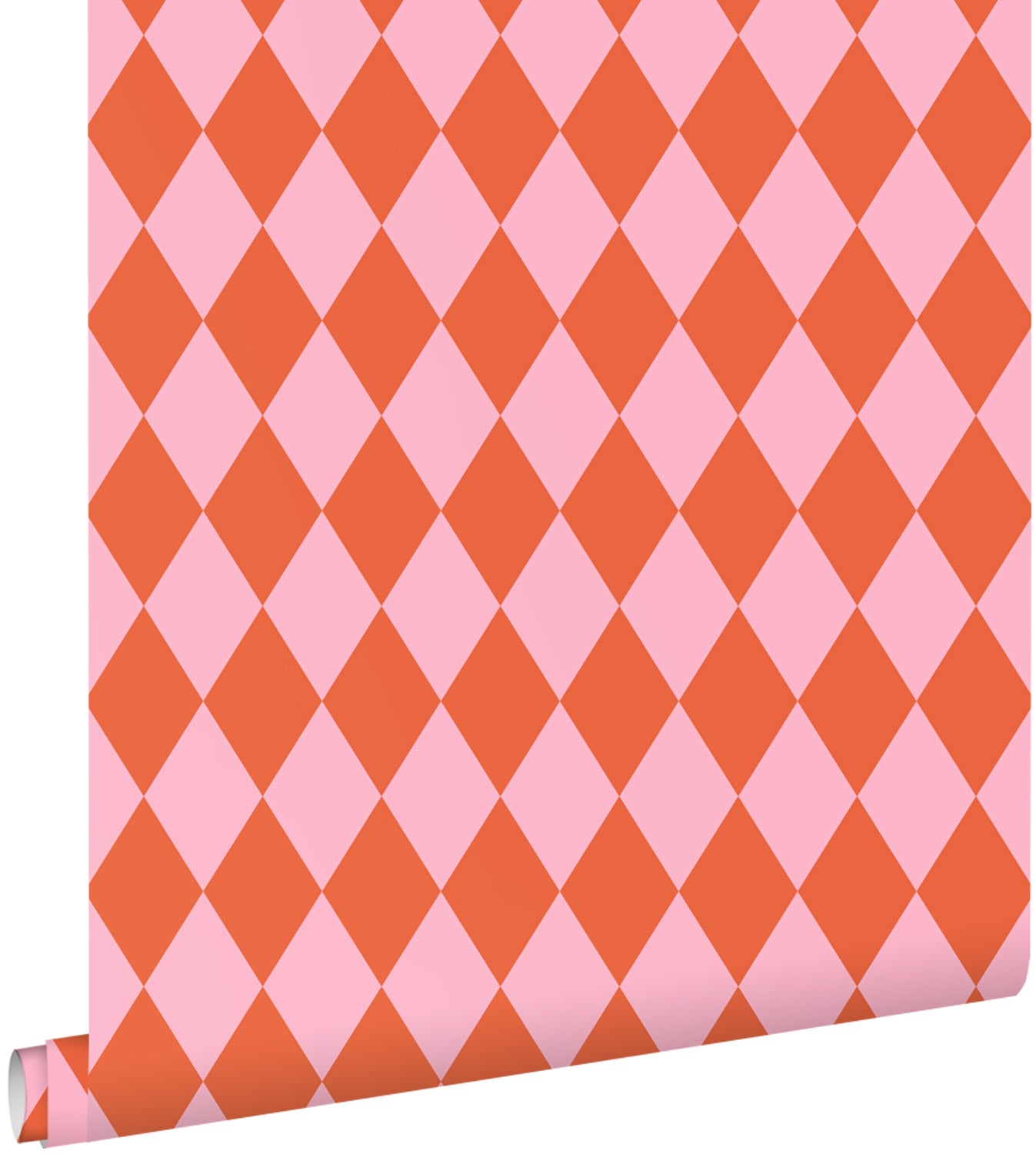 Tapeta diamenty pomarańczowymIróżowym - 50 x 900 cm - ESTAHOME