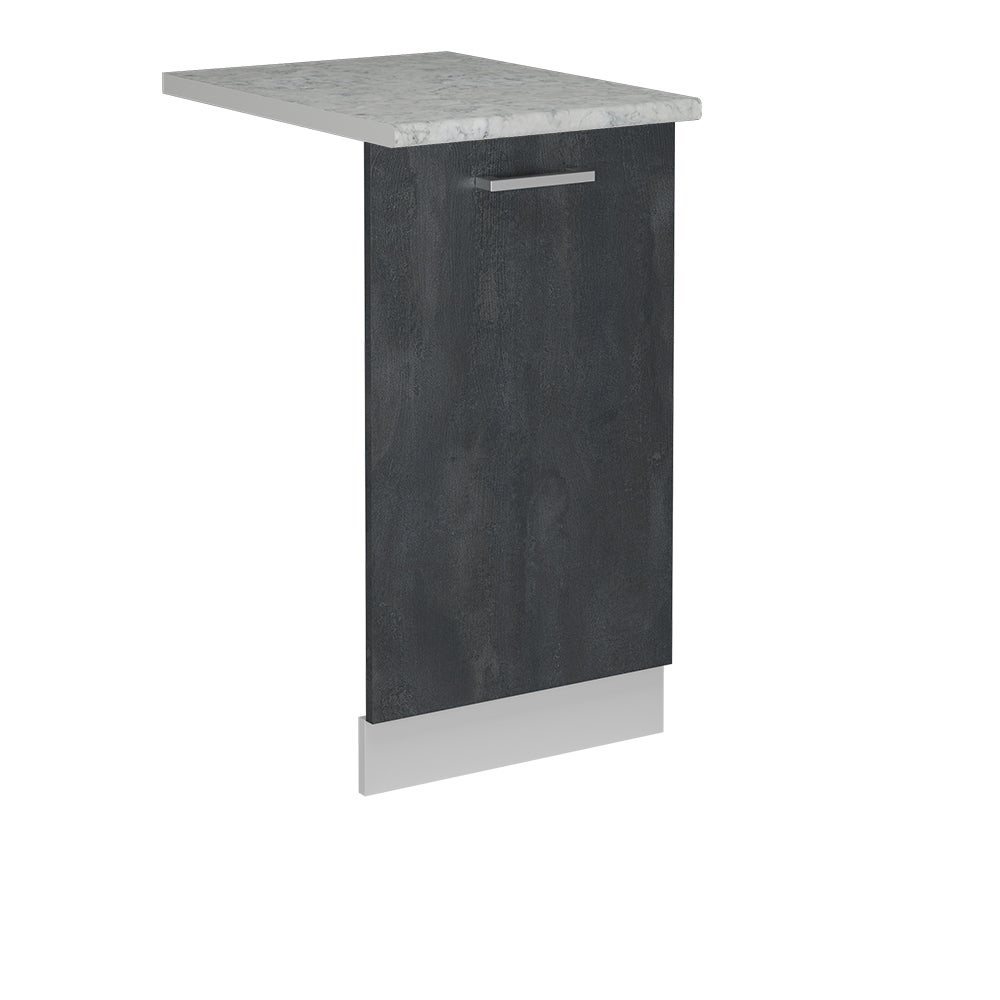 Vicco Panel przedni zmywarki R-Line, Czarny beton, 45 cm , BP Marmur