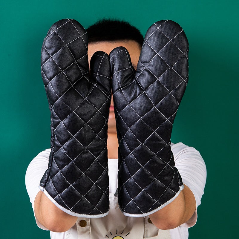 Gants de barbecue - Gants de cuisine - Gants résistants à la chaleur - Gants antidérapants et isolants thermiques - 1 paire, taille unique - 2