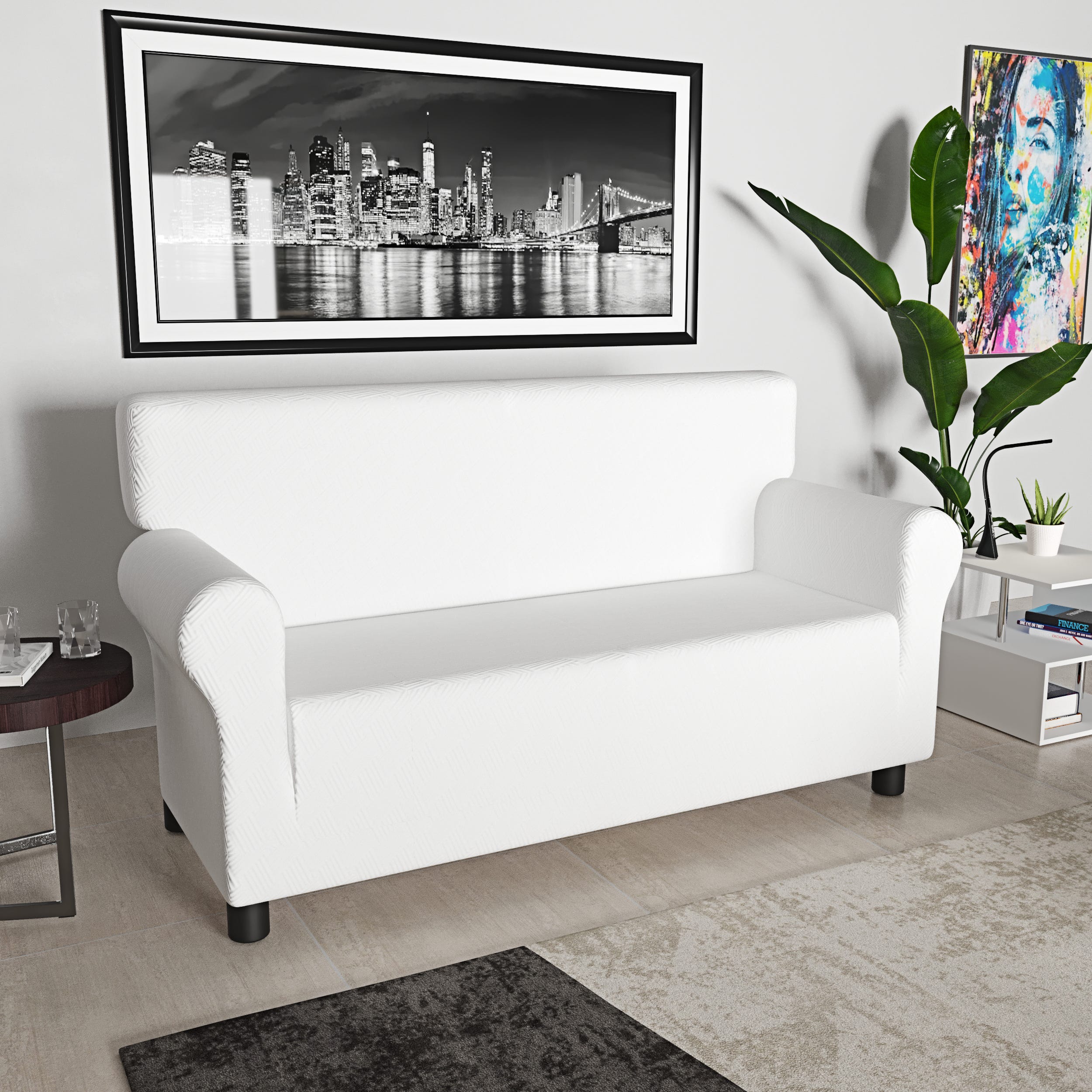 Copridivano Posti Universale Elasticizzato Con Braccioli Divano