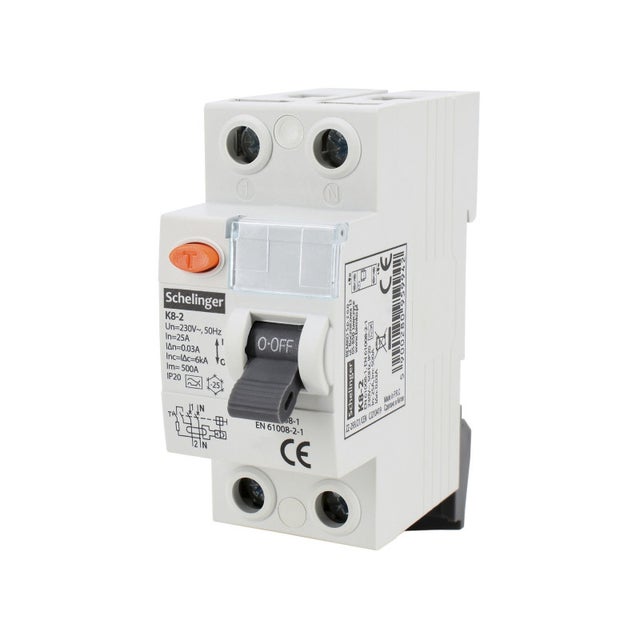 Interrupteur différentiel 2P 63A 30mA Type A Legrand DX