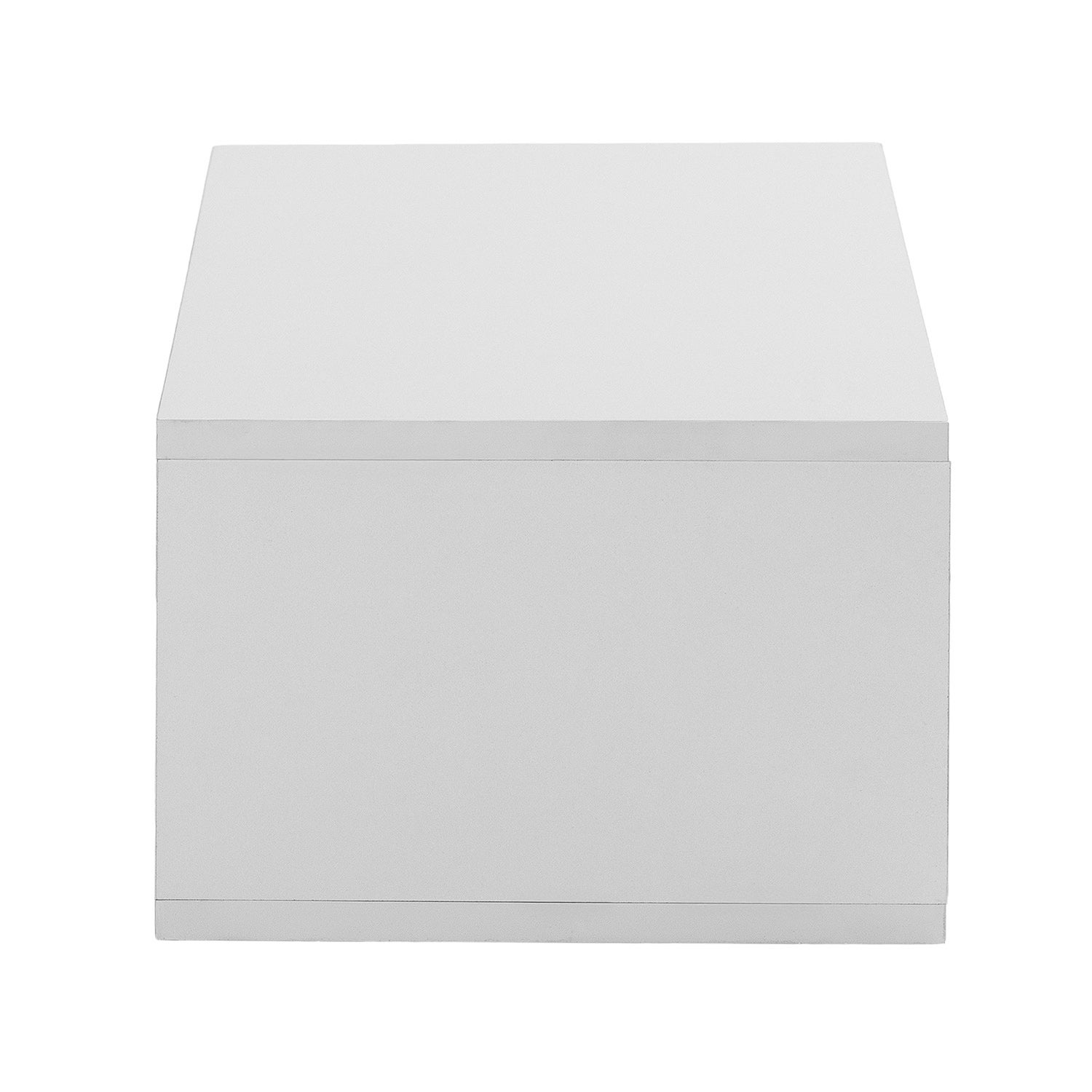 Table console flottante Auri 2 tiroirs couleur Blanc - 5