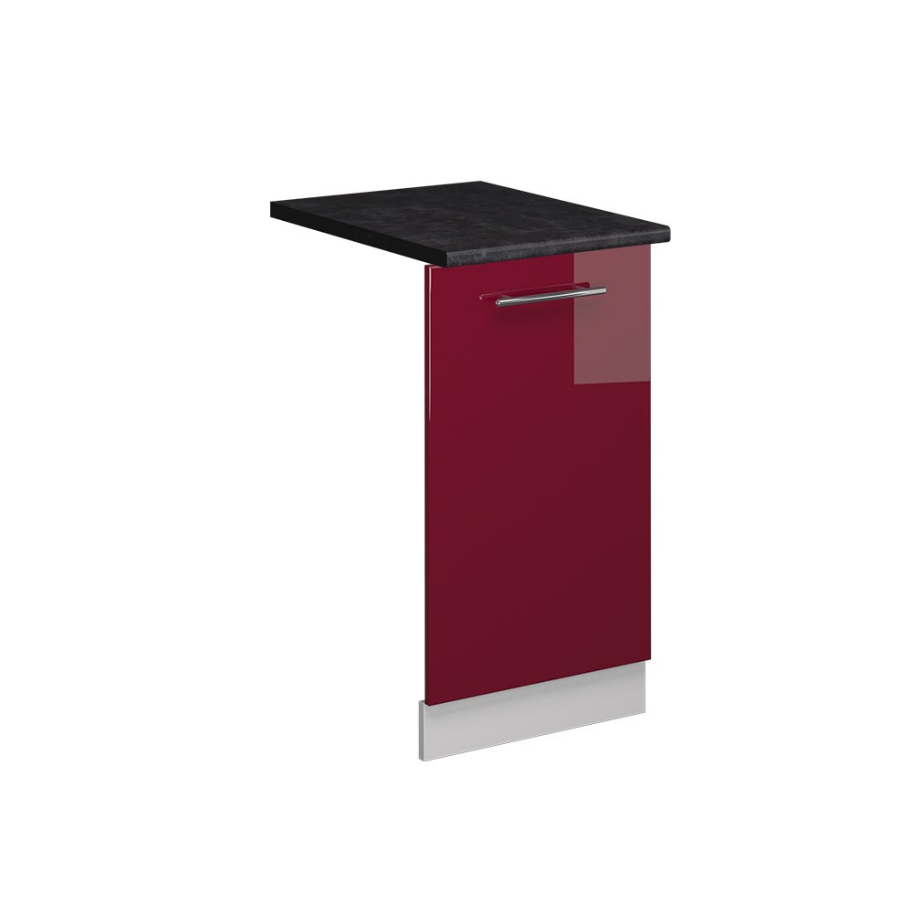 Vicco Panel przedni zmywarki Fame-Line, Bordowa Czerwień wysoki połysk, 45 cm , BP Antracyt