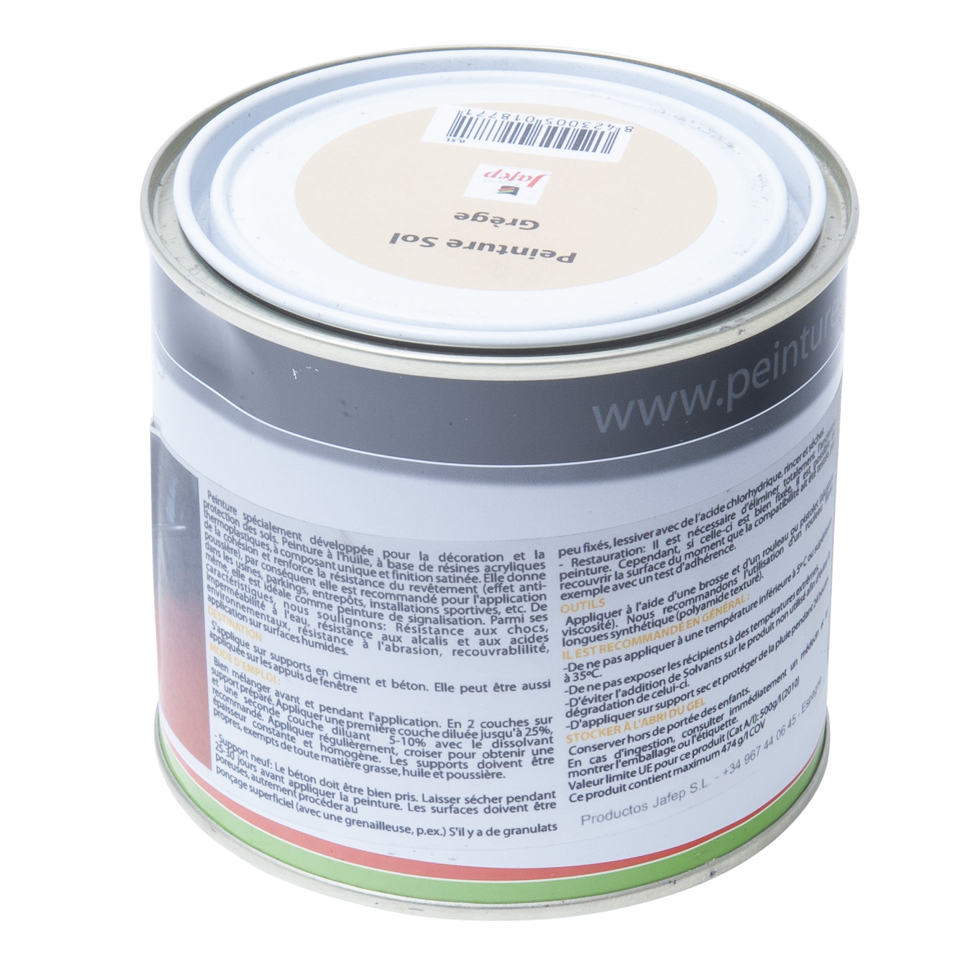 Peinture sol grège Jafep 0,5 L - 2