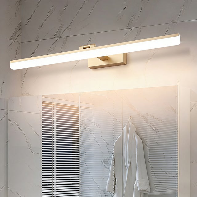 Lámpara LED para espejo de baño de 50 cm, Lámpara de pared LED moderna de 12 W, Lámpara para cuadros, Lámpara de pared para baño, Blanco cálido 3000 K