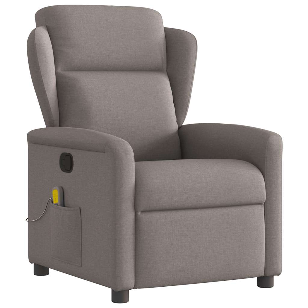 Fauteuil Inclinable Relax FCH Gris – Massage Chauffant, Repose-pieds électrique