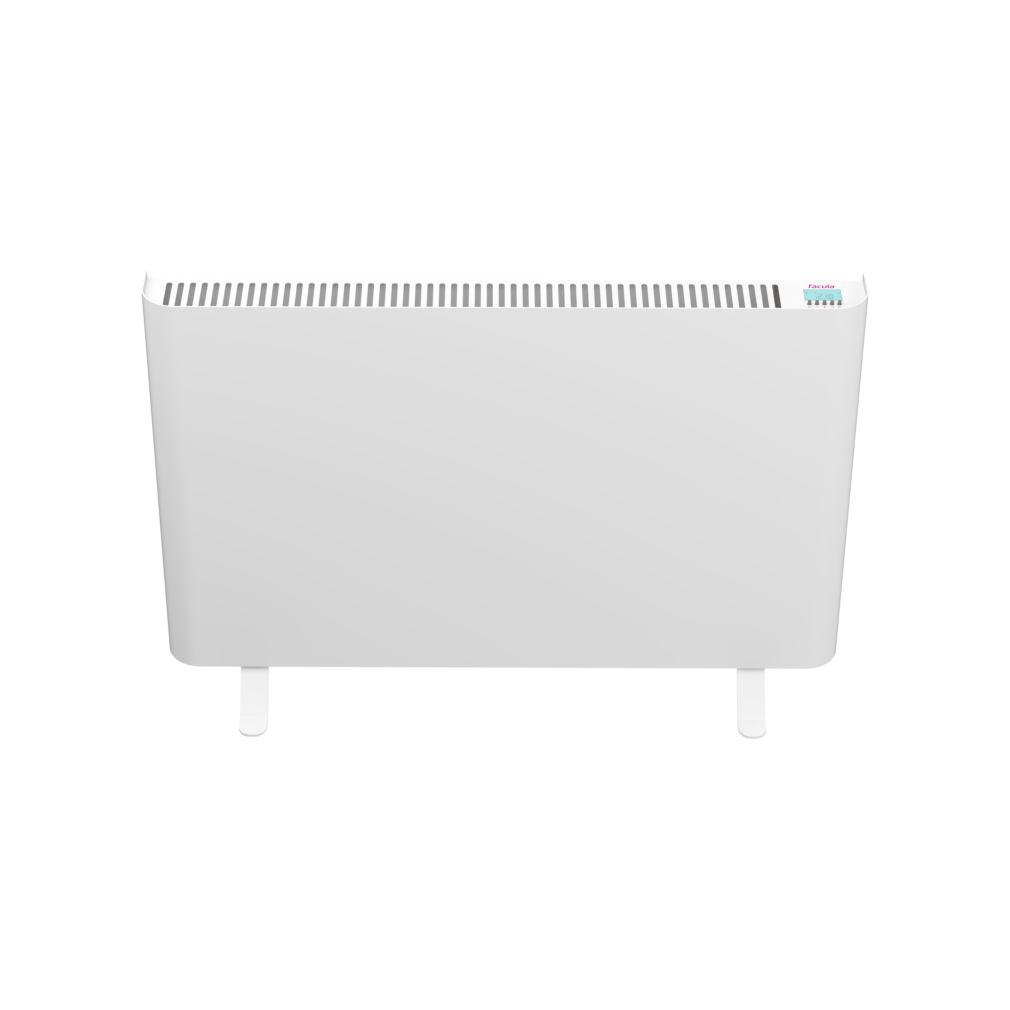 Fácula - emisor seco curvo xh 1500w | programación diaria/semanal | función ventanas abiertas | bloqueo de teclado