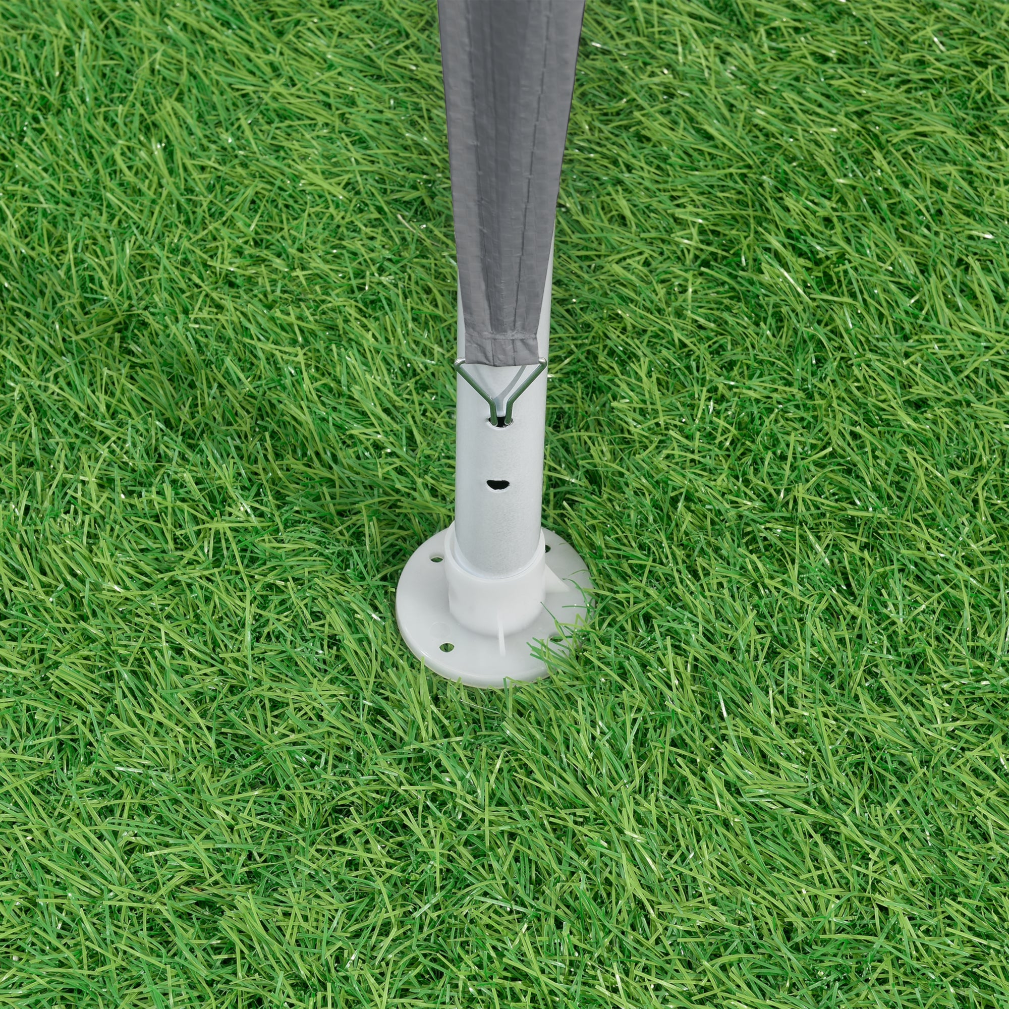 Gazebo per Eventi Wedau con Copertura Impermeabile 300x300x255 cm Grigio Scuro casa.pro - 4