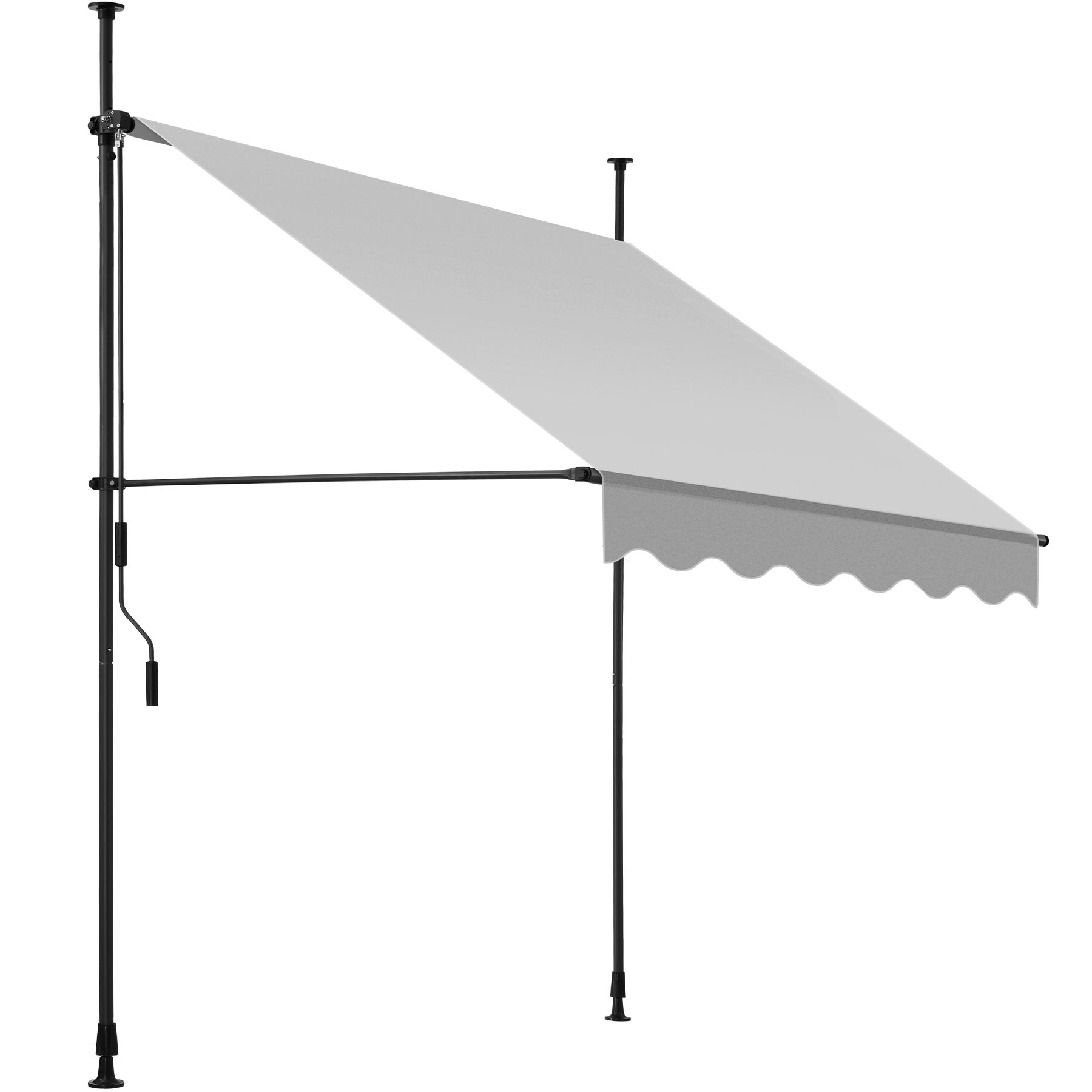 Tenda Da Sole A Morsetto QUICK STAR 300x130 Cm Beige, Regolabile In Altezza (200-290 Cm) Senza Fori, Protezione UV Per Terrazzi