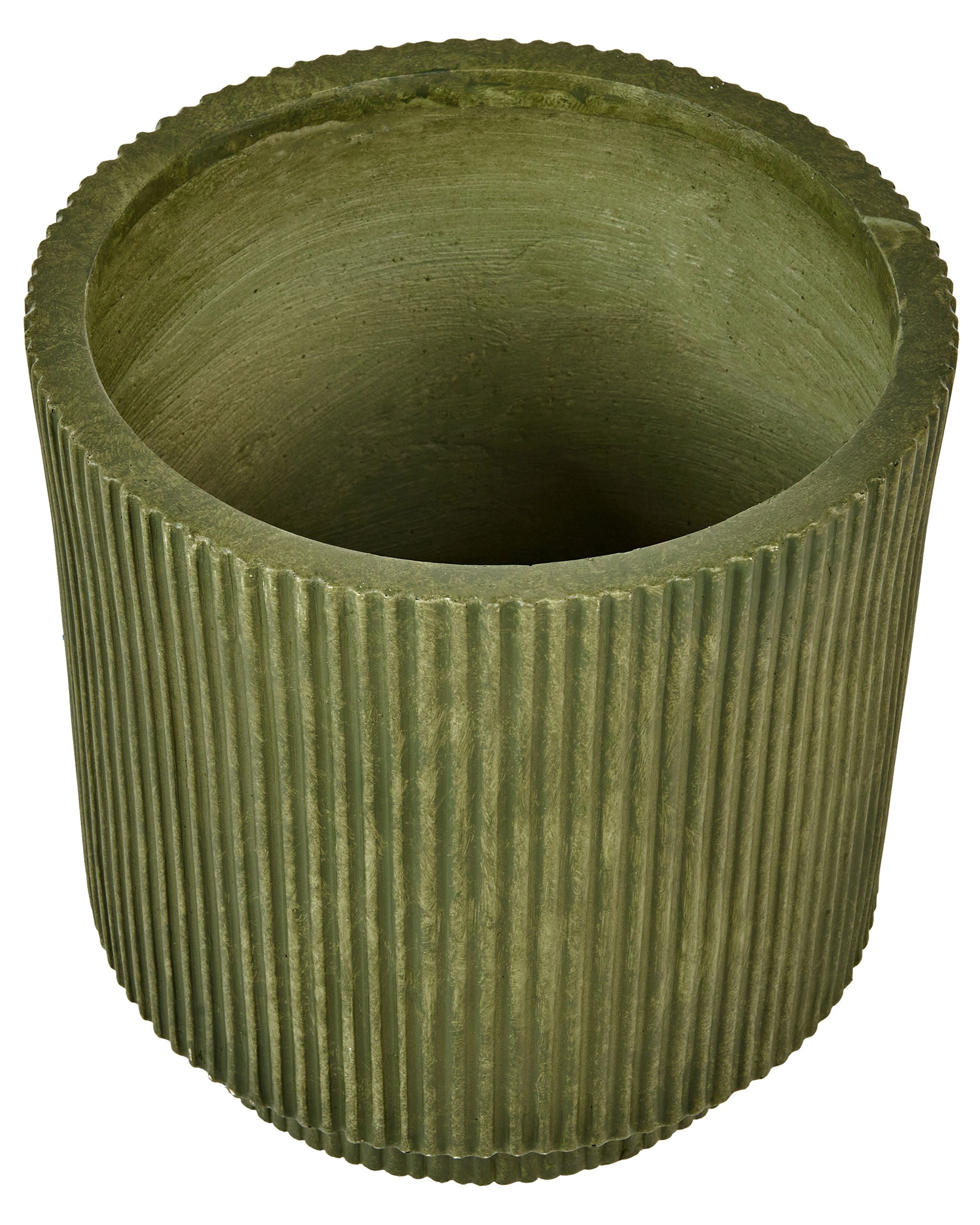 Cache-pot DARIA 30 cm Vert olive - 4