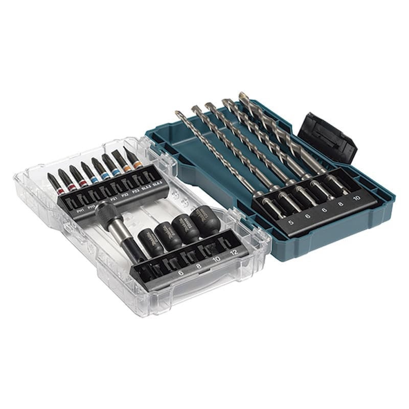 E-07026 Conjunto de pontas e brocas 18 pcs