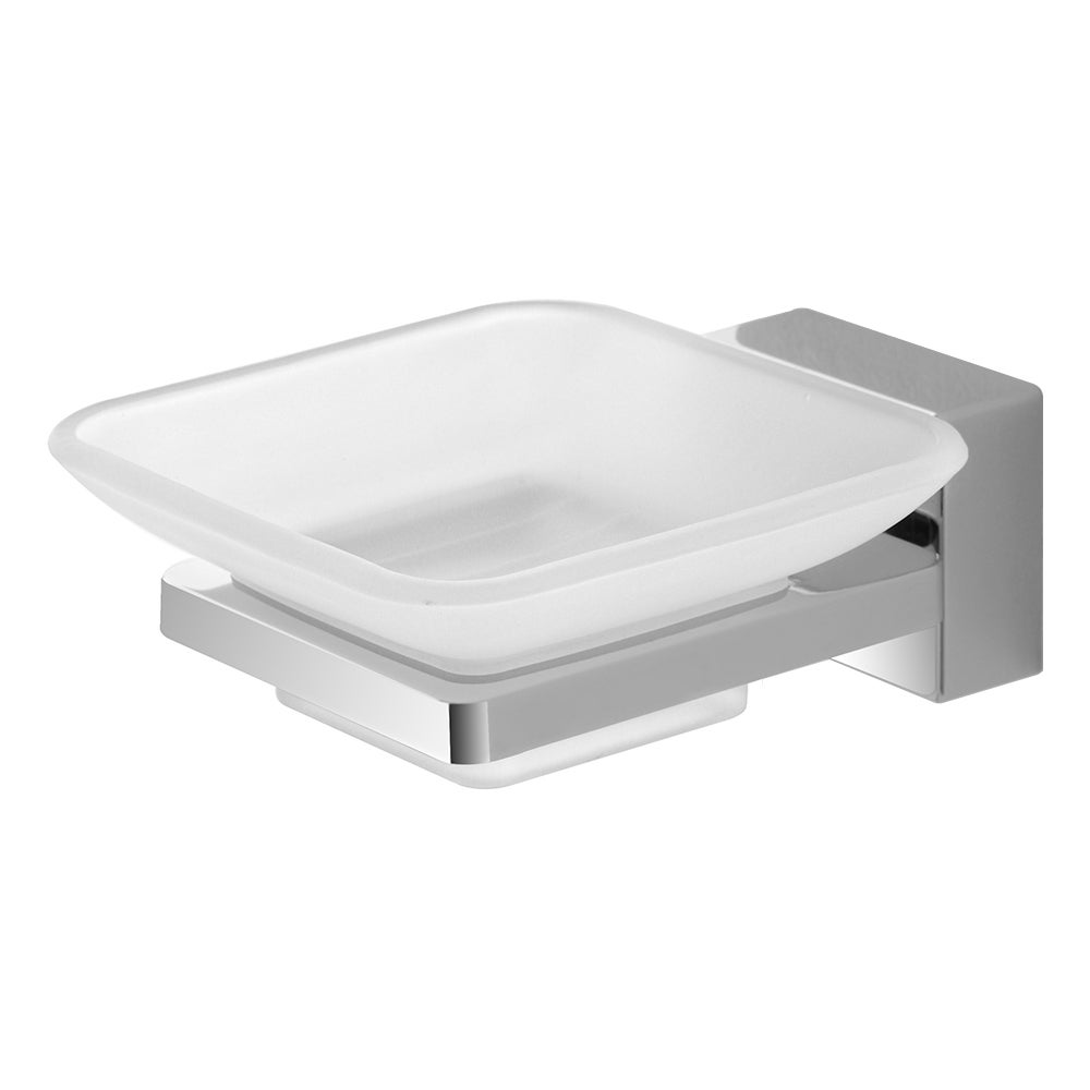 Portasapone Da Parete Acciaio Inox - Autoadesivo O A Viti, Con Portaspugna E Salva Sapone