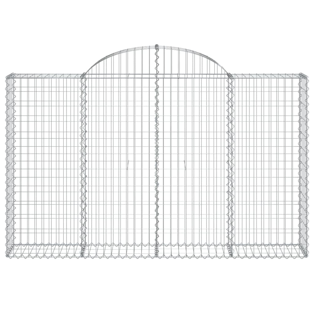 Maison Exclusive - Cesto Gabbione ad Arco 200x30x120/140 cm Ferro Zincato - 7