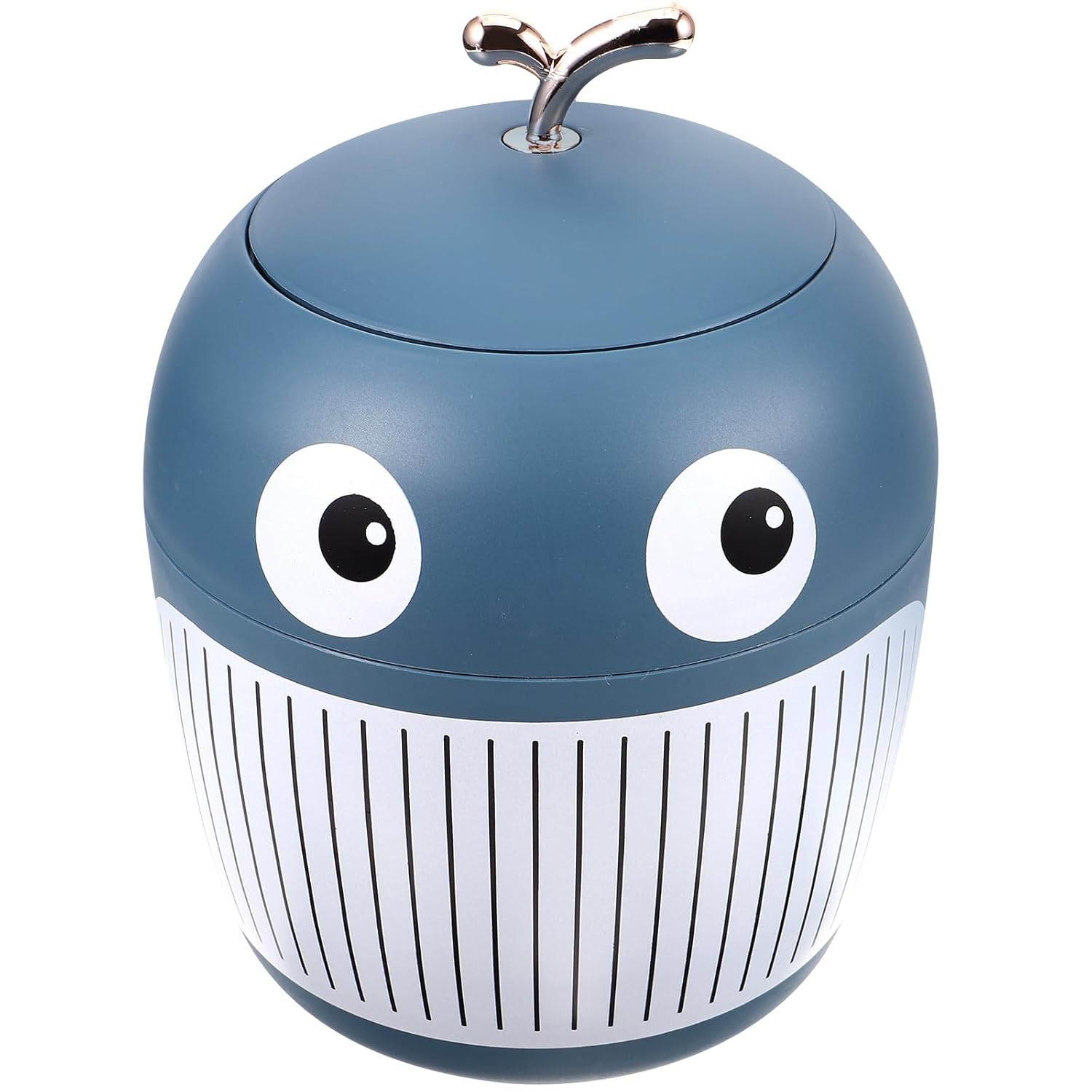 szt. Mini kosz na śmieci na biurko z pokrywką, uroczy, przenośny kosz na śmieci w kreskówkowym stylu, mały kosz na śmieci na stół, do łazienki, salonu