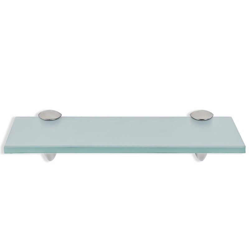 Étagère Murale En Verre Trempé 6mm - 60x15cm Clair - Robuste Et Élégante Pour Cuisine, Salle De Bain Ou Salon