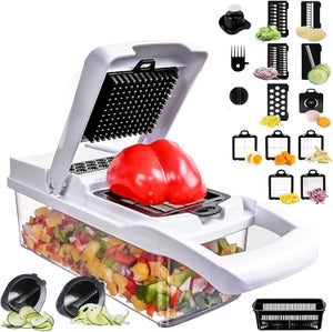 TCJJ Affettaverdure piccolo tagliaverdure Vegetable Cutter Chopper, multifunzione, portatile