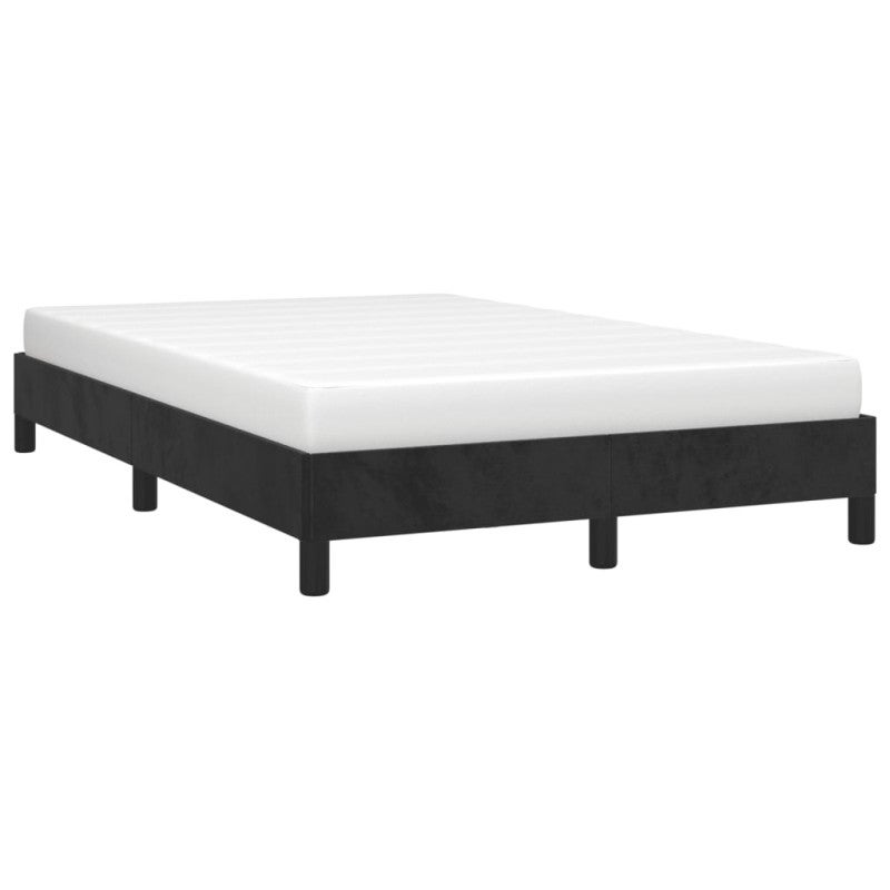 Cadre de lit sans matelas noir 120x190 cm velours - 4