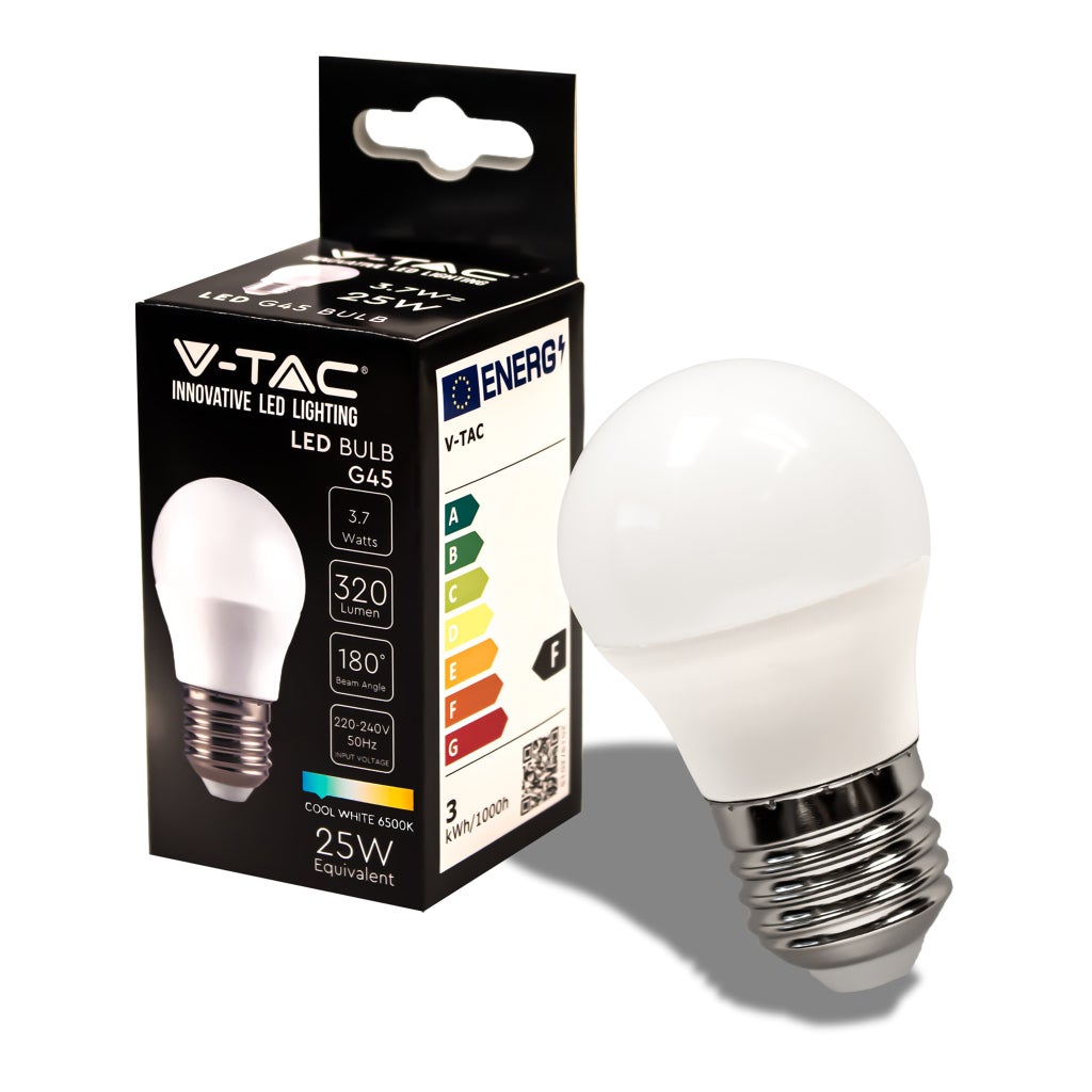 Żarówka LED E27 3,7W G45 6500K
