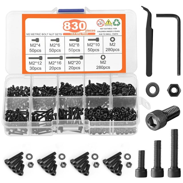 Lot De 50 Vis à Tête Fendue M1.6x4 Mm – Boulons De Précision Pour Petits Assemblages