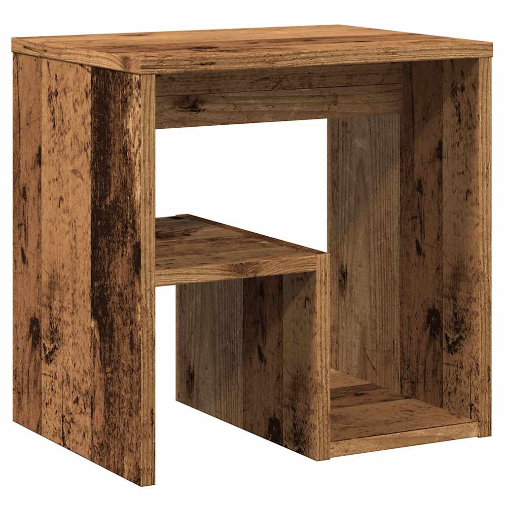vidaXL Tables de chevet 2 pcs vieux bois 40x30x40 cm bois d'ingénierie - 7