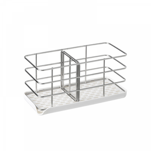 OHMG Scolapiatti 3 Ripiani Sopra Lavandino – Organizer In Acciaio Carbonio 60kg, Con Cestelli E Portautensili, Antiruggine, Nero, Per Doppio Lavello