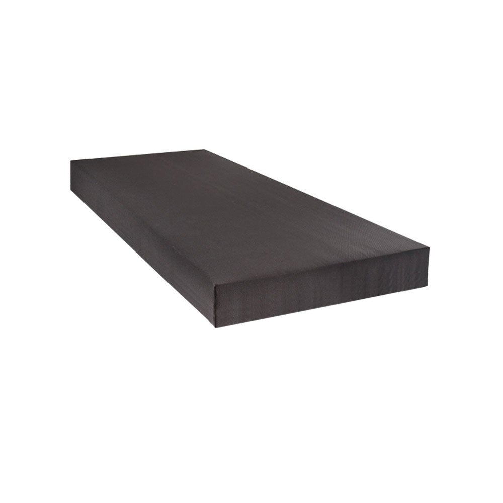 Sommier Tapissier 90x200 Cm Gris Anthracite - Structure Bois Massif, 12 Lattes, Hauteur Totale 29 Cm - Livré Assemblé