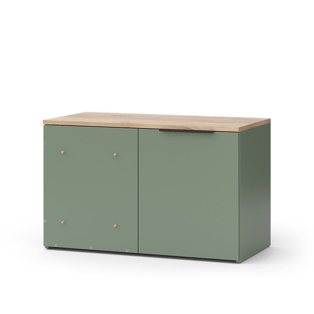 Vicco Kredens Wido, Zielony, 80 x 50 cm z drzwiami
