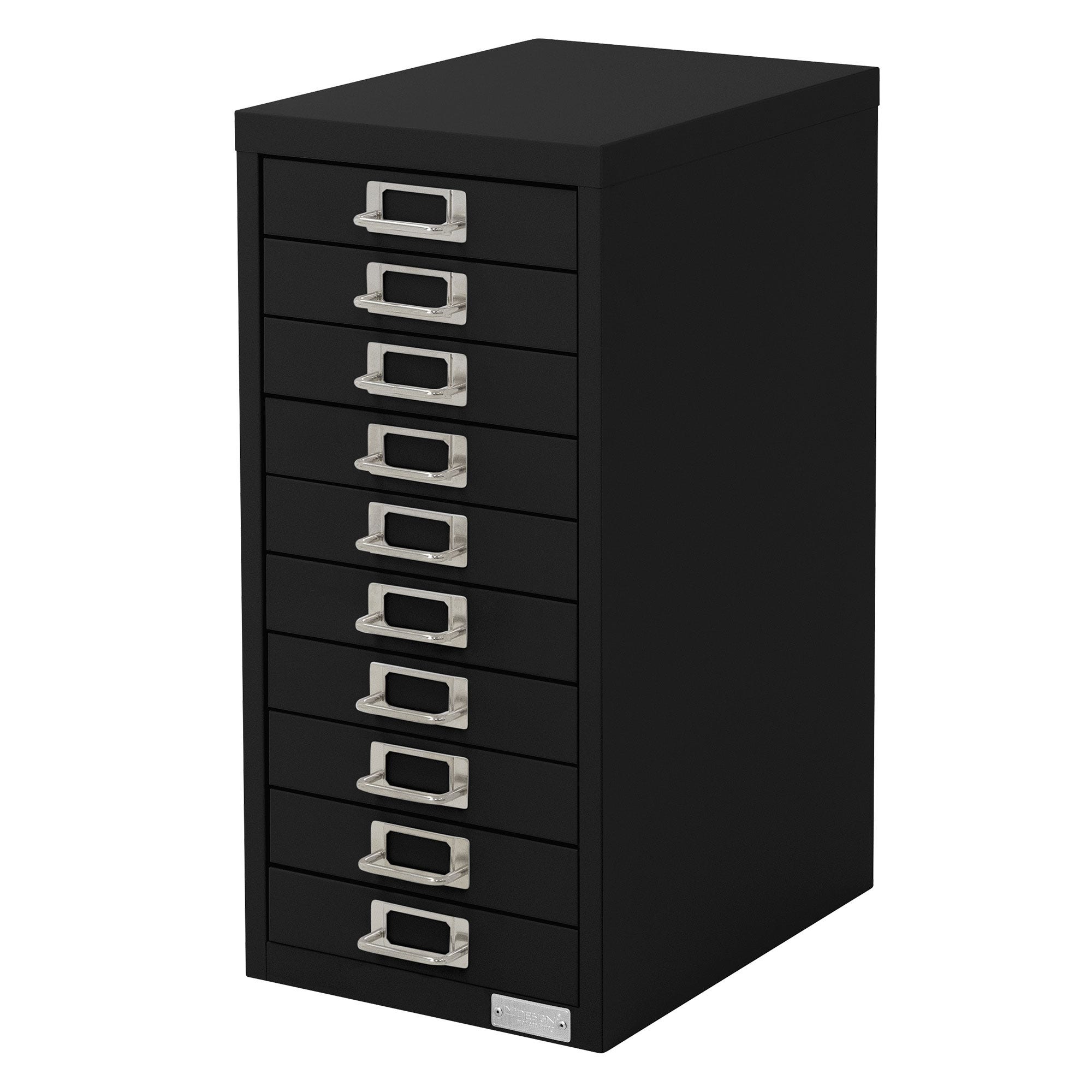 Archivador De Acero Antracita Con 3 Cajones Y Taquilla - 90x40x102 Cm, Capacidad 90 Kg, Ideal Para Oficina Y Orden De Documentos