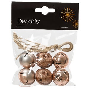 12 Cloches De Noël Miniatures En Alliage Doré - Décoration Suspendue Pour Sapin, Maison, Jardin, Fêtes