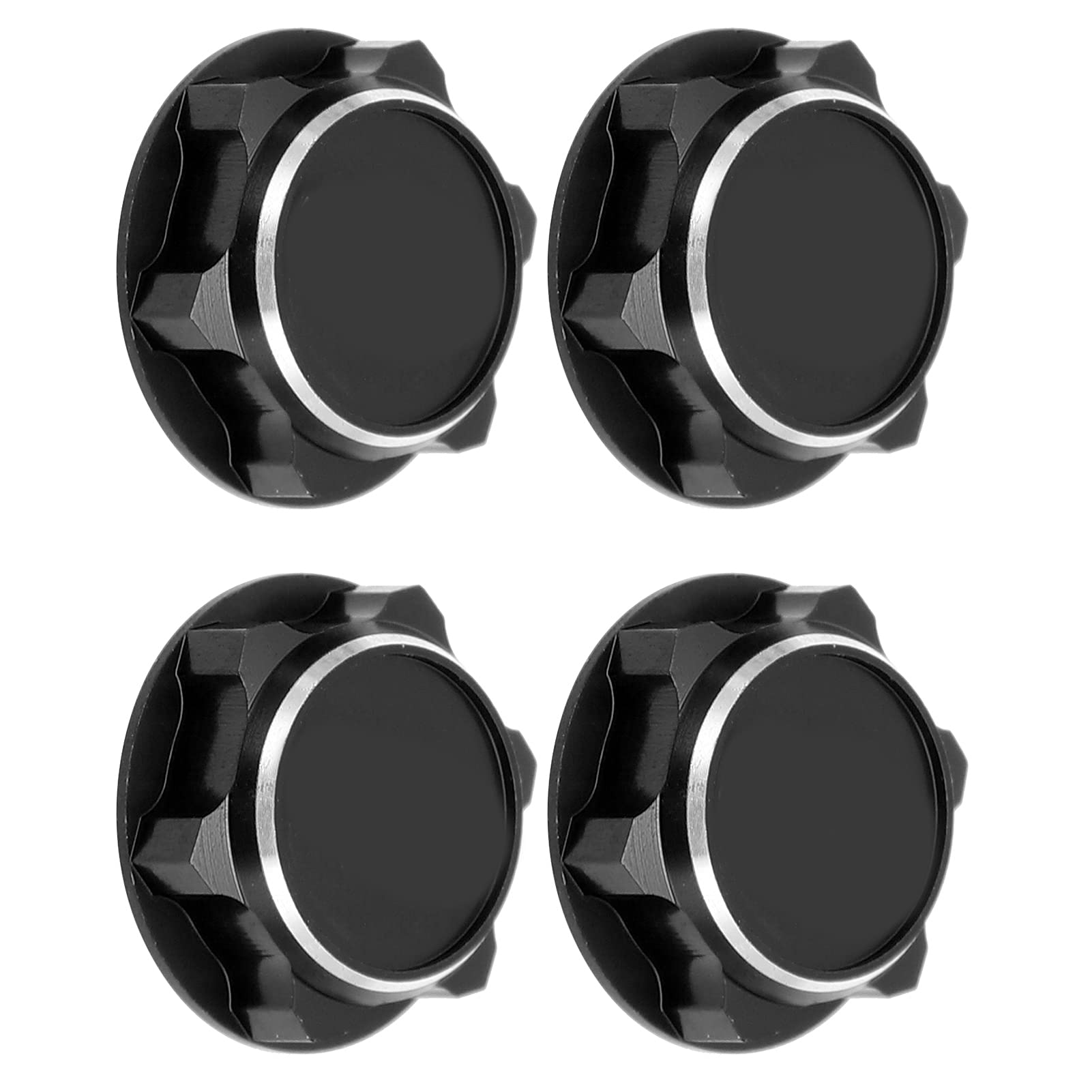 4 Écrous De Roue Hexagonaux 17 Mm En Alliage D'Aluminium - Anti-dérapants, Anti-poussière, Pour Voiture RC 1/8 E-Revo, Accessoires Léger
